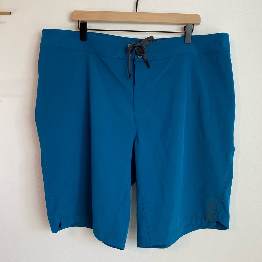 5.11 TACTICAL Mens Teal Board Shorts Swim Trunks | Size 40